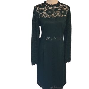 New York & Company Green Lace Sheath Dress Sz XL Elegant Holiday Party New W Tag